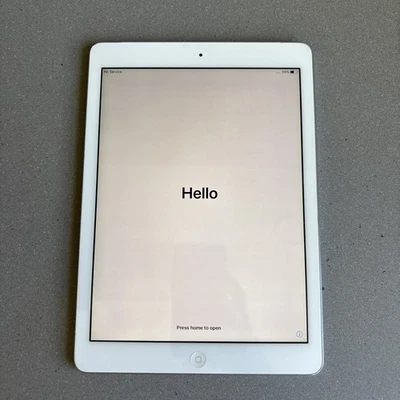 Apple iPad Air 1st Gen A1475 9.7" 128GB Wi-Fi MF018LL/A -Used-Good Screen-White - Image 1 of 4