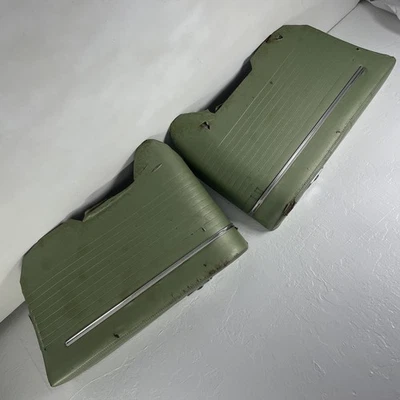 1961-64 Impala 2 Dr Ht Rear Interior Armrest Side Panels   d6 - Image 1 of 4
