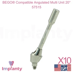 10x Bego® Compatible Multi Unidad Angulada 20° 57515 Prótesis Dental Ø4.1mm - Imagen 1 de 7