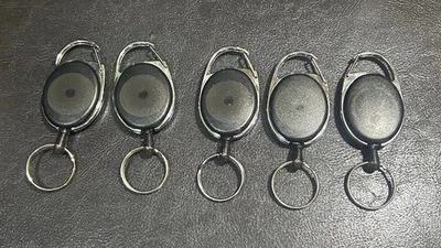 Llavero porta tarjetas de identificación carrete de insignia retráctil de alta resistencia 5 Foto 1 de 3