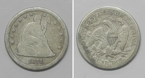 X7115  1871-S Liberty Seated Quarter 25c, VG, VERY RARE - Picture 1 of 1