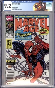 Marvel Age #90 CGC 9.2 Kiosk 1990 weiße Seiten - Bild 1 von 4