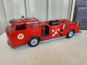 Camión de juguete vintage años 60 Texaco Buddy L rojo metal AMF Wen Mac Corp jefe de bomberos - Imagen 1 de 13
