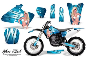YAMAHA YZ426F 00-02 YZ400F 98-99 YZ250F 01-02 CREATORX GRAPHICS KIT YOU ROCK BLI - Picture 1 of 1
