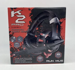 New Run Mus K2 Pro Gaming Headset High Performance PS4 XBOX PC Compatible NIB - Picture 1 of 4