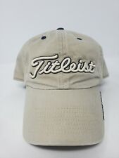 Titleist Golf Tan Baseball Strapback Hat Cap