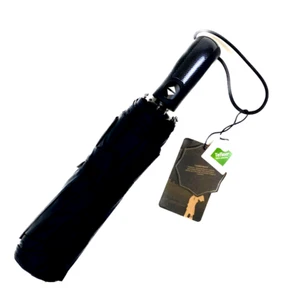 Men's Compact Auto Open Auto Close Umbrella Textured Handle - Picture 1 of 5