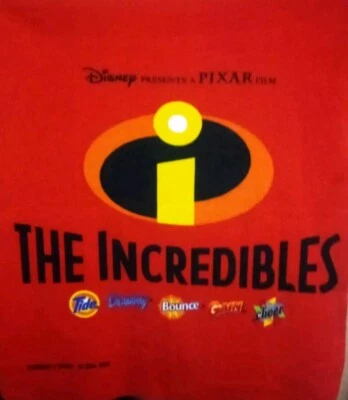 Manta Publicitaria Vintage Disney Pixar Los Increíbles (38x42) Foto 1 de 2