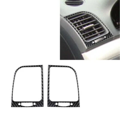 Cubierta de ventilación de aire acondicionado lateral interior de fibra de carbono 2 piezas para Acura TSX 2004-08 Foto 1 de 4
