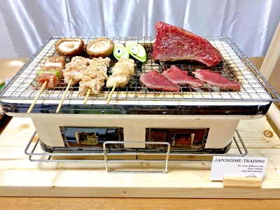 Shichirin Japanese Grill BBQ Hibachi style Yakitori Charcoal Grill JAPAN - Image 1 of 4