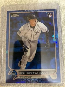 2022 Topps Chrome Update Sapphire Edition Spencer Torkelson RC US20 Tigers - Picture 1 of 6
