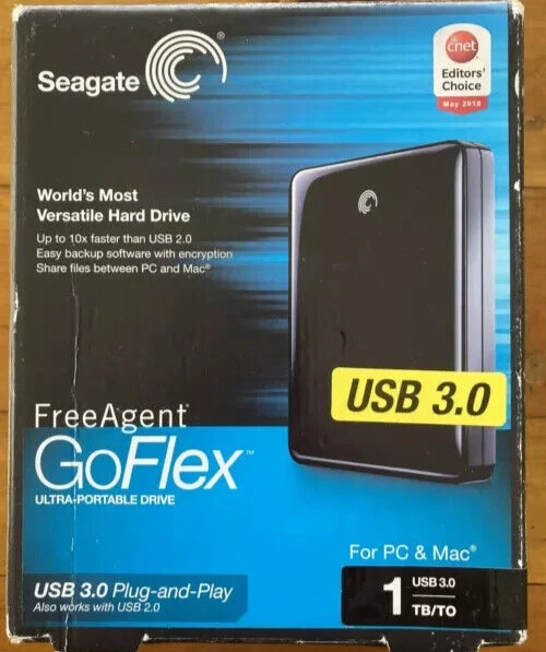 Seagate FreeAgent GoFlex Desk 1TB USB 3 External Hard Drive STAC1000102  SEALED - Image 1 of 1