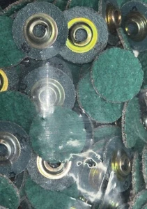 50X Abrasivi Standard 1” 36Grit Cambio Rapido TS Disco Zirconia Pro 25mm 50 Disco - Foto 1 di 8