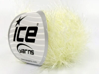 Hilos de hielo Cream Eyelash Glitz 50gr 82333 hilo de pestañas brillantes 76yds Foto 1 de 3