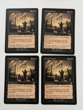 4x Lethal Vapors - Scourge Black Rare MAGIC MTG CARD LP NM Light Play