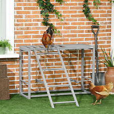 Wooden Chicken Toys for Coop with Swings, Multiple Perches, Ladder