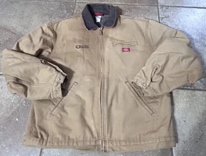VTG Dickies Detroit Style Blanket Lined Duck Canvas Work Jacket Distress Skater - Picture 1 of 15