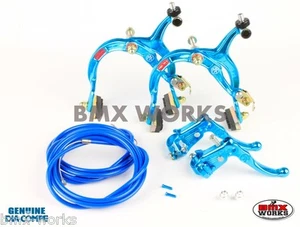 Dia-Compe MX1000 - MX121 Bright Blue Brake Set - Suits Old School BMX - Picture 1 of 1