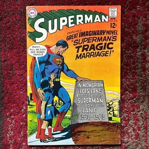 1969 Superman #215 Lois Lane... Dead... Yet Alive DC Comics Neal Adams Cover Art - Picture 1 of 20