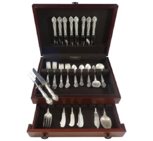 English Gadroon by Gorham Sterling Silver Flatware Set For 8 Service 53 Pieces - Picture 1 of 10