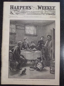 Thanksgiving Not Enough Turkey To Go Around New York Harper’s Weekly Print 1882 - Picture 1 of 1