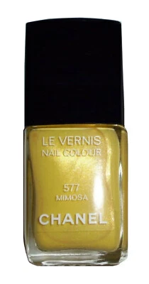 Esmalte de uñas Chanel Le Vernis color #577 MIMOSA, dorado metálico, tamaño completo, nuevo en caja Foto 1 de 4