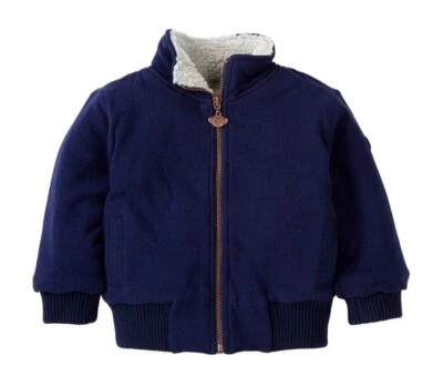 Appaman L100304 Baby Boys Navy City Faux Shearling Lined Jacket Size 18-24 m - Image 1 of 4