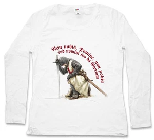 TEMPLIER VII FEMME T-SHIRT MANCHES LONGUES Croix Chevalier Ordo Orden Croisade Croisé - Photo 1/1