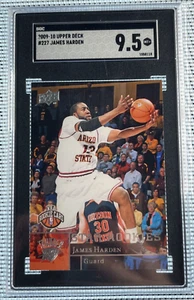 2009-10 Upper Deck #227 JAMES HARDEN Rookie Card RC SGC 9.5 Mint + - Picture 1 of 3