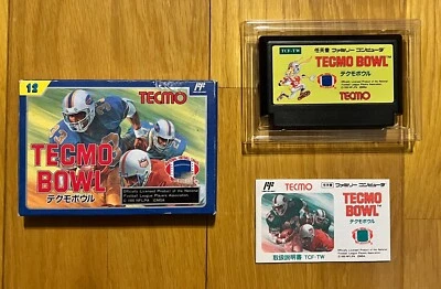 Temco Bowl Football Famicom Nintendo NES Japan Tecmo 1990 A - Image 1 of 4