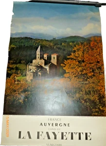 Vintage FRANCE Auvergne La Fayette 1960 travel tourism poster 24x38" - Picture 1 of 11