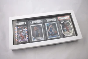 Estuche de exhibición de tarjetas coleccionables con clasificación PSA - blanco con respaldo de espuma negra - Imagen 1 de 3