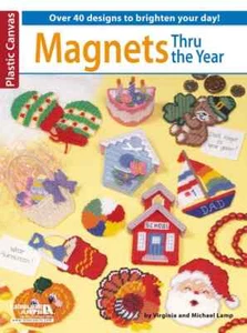 Magnets Thru Out The Year in Plastic Canvas by Leisure Arts - Picture 1 of 1