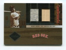 2004 Leaf Limited Lumberjacks LJ-6 Bobby Doerr Dual Jersey & Bat /50 Red Sox