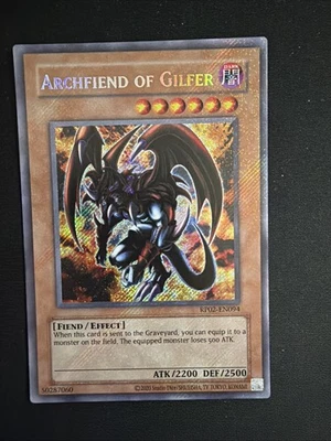 Archfiend of Gilfer RP02-EN094 Retro Pack 2 NM But With Manufacture Defect - Image 1 of 4