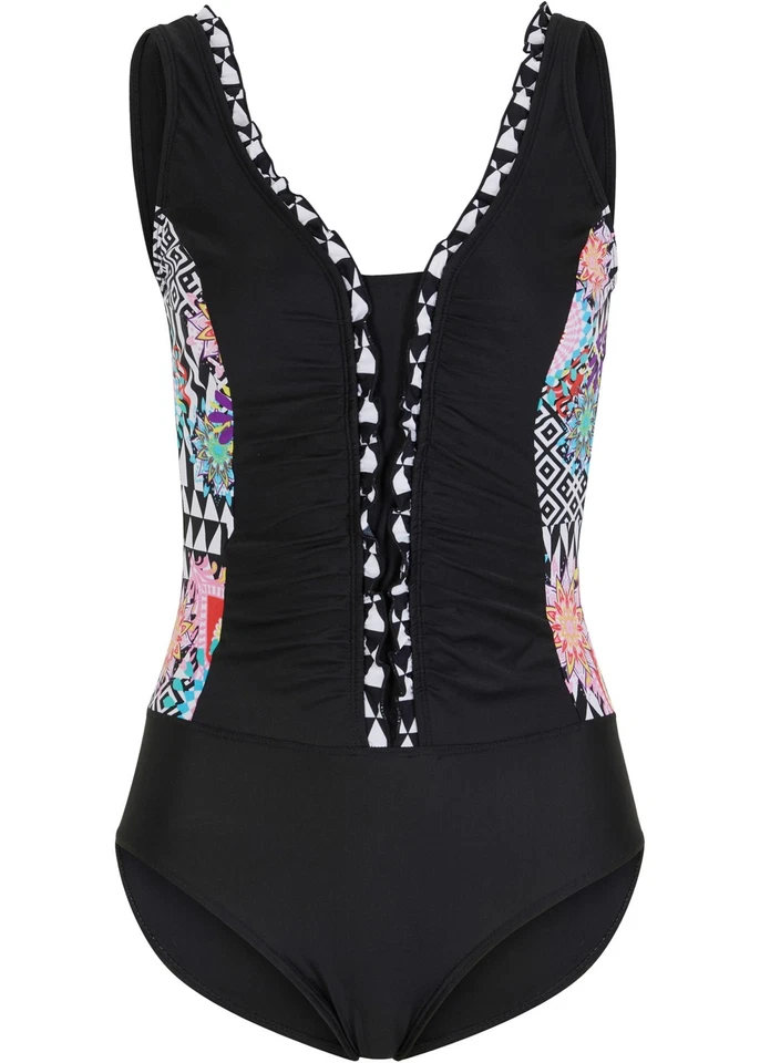 Shape Badeanzug leichte Formkraft Gr. 40 Schwarz Weiß Graphisch Bademode Neu - Bild 1 von 1