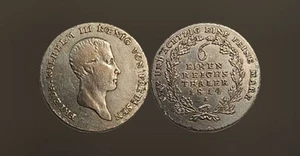PRUSSIA 1/6 Thaler 1814 A - Silver 0.52 - Friedrich Wilhelm III - Picture 1 of 3
