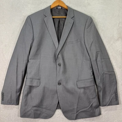 NEW Caravelli Slim Mens 44L Light Grey Suit Jacket Blazer Harry 2B Superior 150s - Image 1 of 4