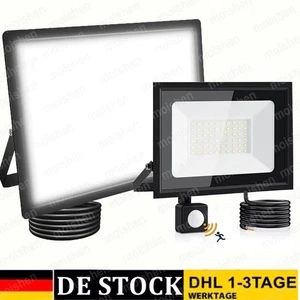 LED Fluter Außen Strahler Scheinwerfer DE 10W 20W 30W 50W 100W 200W 300W 500Watt - Bild 1 von 23