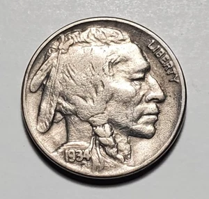 1934 P BUFFALO NICKEL BETTER GRADE #C9314 - Picture 1 of 2