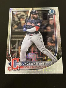 2025 Bowman Jhonkensy Noel RC SP Chrome Red Rookie Redemption #81 Guardians - Picture 1 of 2