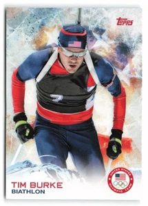 2014 Topps U.S. Olympic & Paralympic Team & Hopefuls #12 Tim Burke USA - Picture 1 of 2