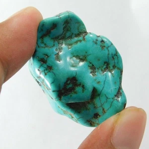 Natural Blue Turquoise 100 Ct Arizona Rough Slab Crystal Loose Gemstone - Picture 1 of 8