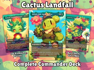 Bristly Bill Commander Deck MTG EDH Anime Style Proxy Deck - Bild 1 von 10