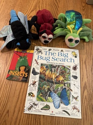 Lot of Insects Bug Books And 3 Hand Puppets - Image 1 of 4