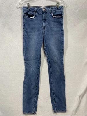 Pantalones de mezclilla ajustados elásticos azules para mujer talla 30 Forever 21 Foto 1 de 4