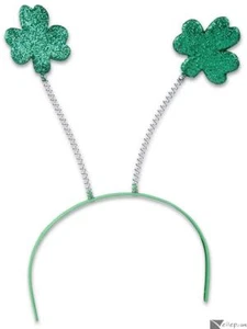 St Patricks Day grün Kleeblatt Stirnband Bopper Einheitsgröße, Partykleidung - Bild 1 von 1