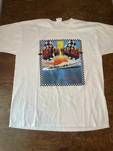 Vintage Boat Racing Shirt Men's XL Day On The Bay Used (SEE PICS, Stains) - Picture 1 of 7