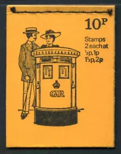 DN55 August 1972 pillar box No.5 10p Stitched Booklet UNMOUNTED MINT - Picture 1 of 1
