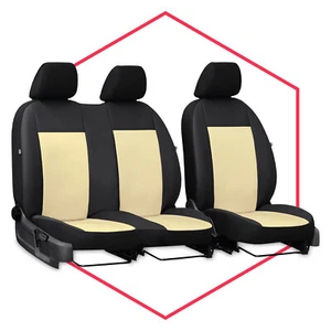 Fundas de asiento de coche a medida fundas protectoras de asiento coche BUS para Hyundai H350 (15-18) 1+2 - Imagen 1 de 7